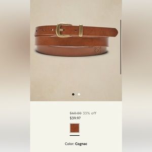 Banana Republic Leather extra long Belt, size S